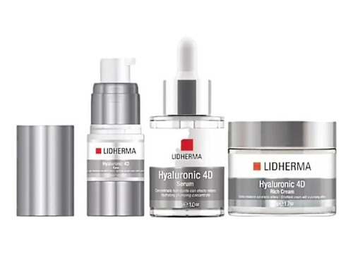 Kit Hyaluronic 4d Crema + Serum + Contorno De Ojos Lidherma