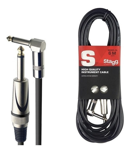 Stagg Cable Plug - Plug L 6 Metros Profesional Sgc-6pldl