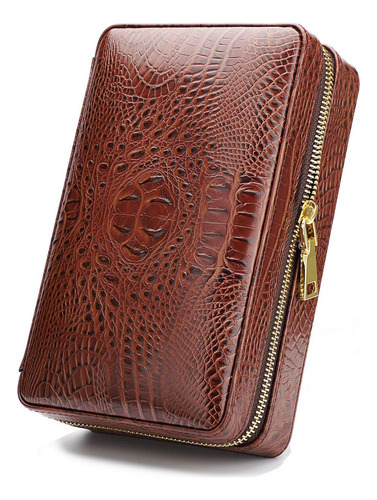 Time C Club Estuche Para Cigarros De Cuero Burdeos Estilo Pi