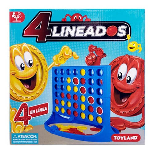 Alineados Cuatro 4 En Linea Juego De Mesa Estrategia Toyland