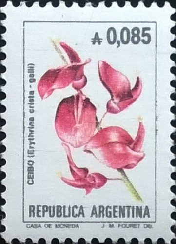 Argentina Flora, Sello Gj 2213 Flor 0,085 A 1985 Mint L11676