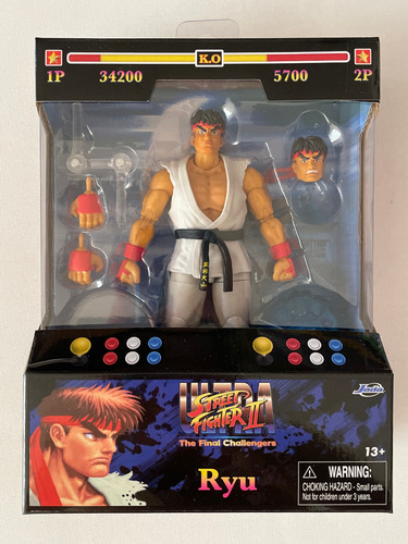 Ryu Ultra Street Fighter 2 The Final Challenge Jada Toys Fig (Usado)
