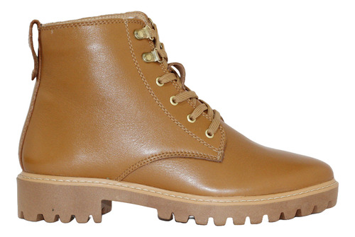 Botín De Piel Hispana Para Dama Modelo 9709 Color Maple