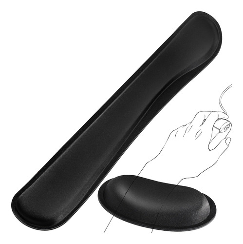 Ergonomic Gel Keyboard Wrist Rest & Mousepad Rests