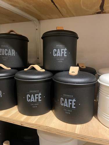 Imagen 2 de 2 de Tarros Café Con Tapa Hermética.