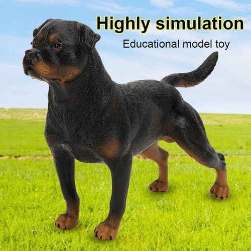 Modelo De Simulación De Juguete Rottweiler Adornos Decoració