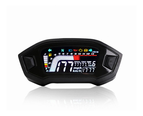 Odómetro Tacómetro Lcd Digital De 14000rpm Para Motocicleta