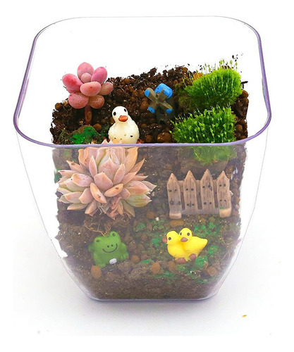 24 Piezas Adornos Jardín Miniatura Animales Del Jardín Hadas