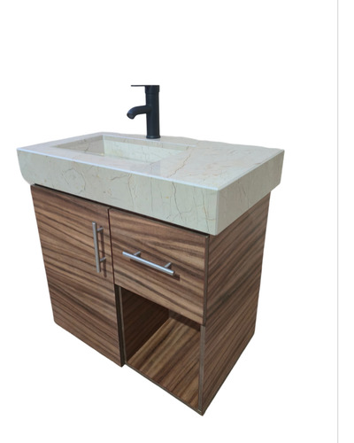 Gabinete De Baño Latte Pyc C/lavamanos Cascada 70x40x70