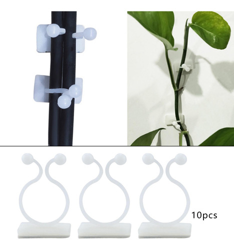 10 Uds. De Abrazadera De Ratán Para Pared, Clips De