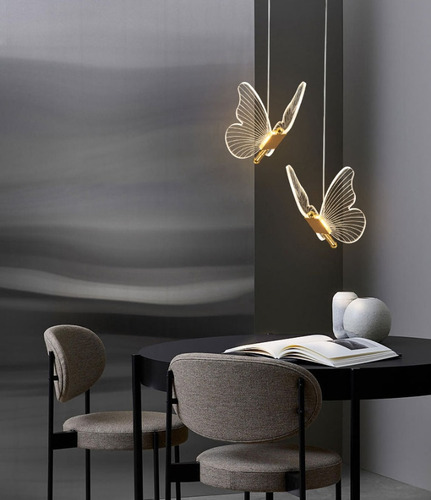 Lámpara Colgante Infantil De 110 V Con Diseño De Mariposas,