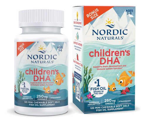 Omega 3 Nordic Childrens Dha 120 Mini Soft Gels