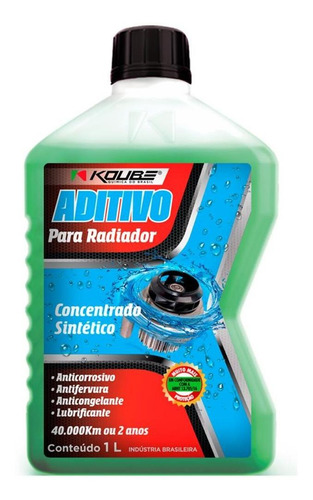 Aditivo Radiador Concentrado Sintético Verde - Koube 2 Lt