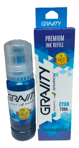 Tinta Epson 504 Compatible Cyan -  70ml Kentol Sa