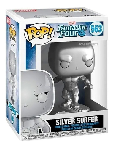 Funko Pop Los 4 Fantasticos Silver Surfer 563 Orig Scarlet