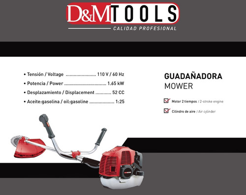 Imagen 6 de 9 de Guadañadora Ranger Profesional 7000 Rpm 1.25 Kw