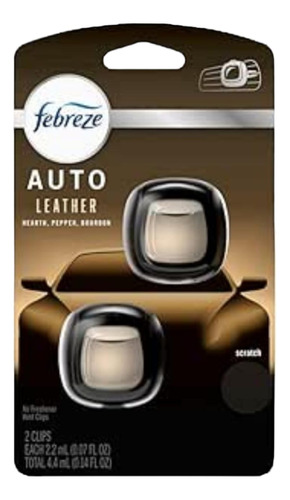 Febreze Aromatizante Auto Pack 2 Pzas De 2 Ml Aroma Leather