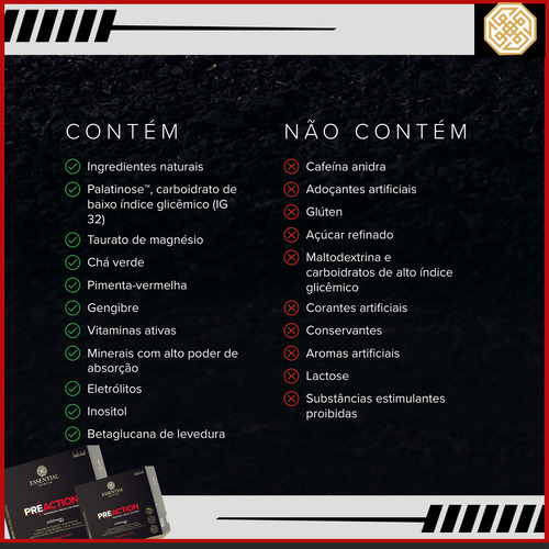 Pre-action Energy Drink 27g (540g) 20 Sachês - Essential