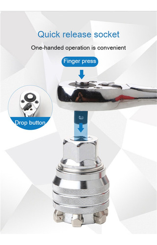 C Llave De Vaso Manual, Ajustable, Multifuncional