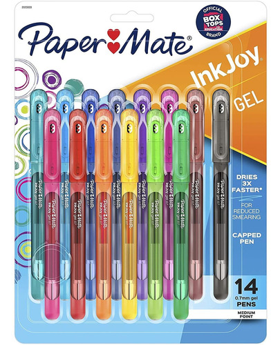 Boligrafos De Tinta De Gel Paper Mate Inkjoy X14 Colores