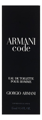 Perfume Giorgio Armani Code Eau De Toilette 15 Ml Para Hombr