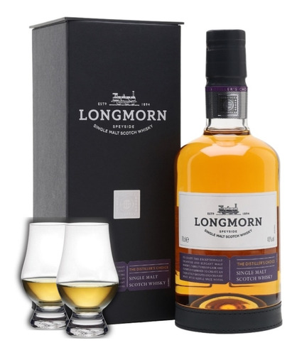 Whisky Longmorn Speyside Single Malt + 2 Copas Cata Cristal