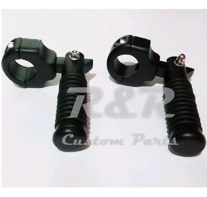 Pedaleira V-strom Auxiliar Dobrável Preto 1 Polegada Diametr