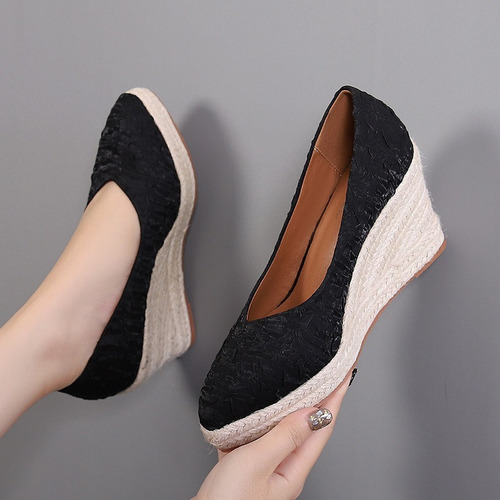 Zapatos De Cuña Tacón Alto For Mujer Elegantes De Fiesta