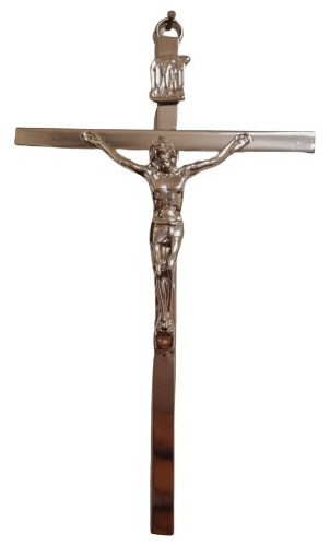 Crucifixo Reto 19x11 - Prata