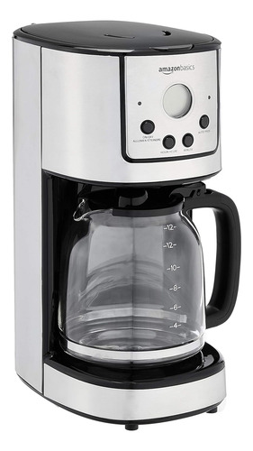 Cafetera Digital Basics De 12 Tazas Con Jarra Y Reutiliza...