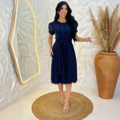 Vestido Moda Evangélica Godê
