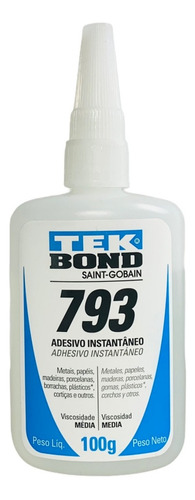 Cola Instantanea Tek Bond 793 100g Multiuso