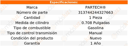 (1) Cilindro Maestro Clutch Dakota 8 Cil 4.7l Std 00/04