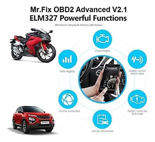 Para Mini Elm327 Escaner Automotriz Obd2 Obdii Engie Android