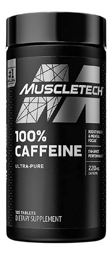 Cafeina 220 Mg 125 Tabletas Muscletech