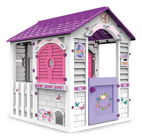 Casita De Juegos Para Niñas Jardín Plástico Resistente Nueva