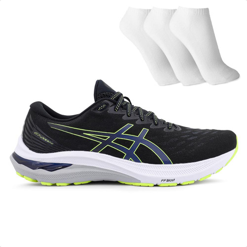 Tênis Asics Gt 2000 11 Masculino + 3 Pares De Meia