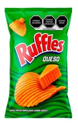 Papas Onduladas Sabor Queso Bolsa 539 Gr Ruffles