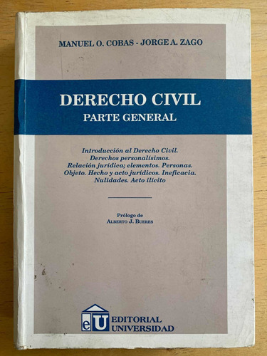 Derecho Civil. Parte General - Cobas, M.; Zago, J.