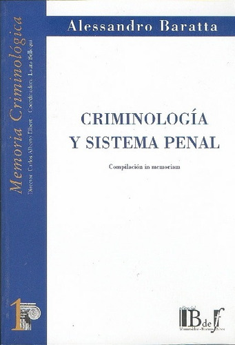 Criminología Y Sistema Penal Baratta