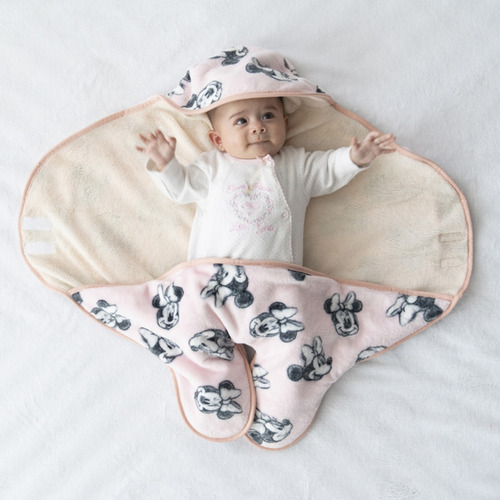 Cobertor Para Bebe Costalito Chiqui Bag Calido Minnie Disney
