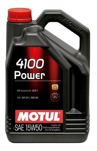 Aceite Motul 4100 15w50  5lt Semisintetico Mileban