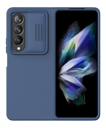 Funda Case Nillkin Silicone Para Galaxy Z Fold 4 Fold4 Navy