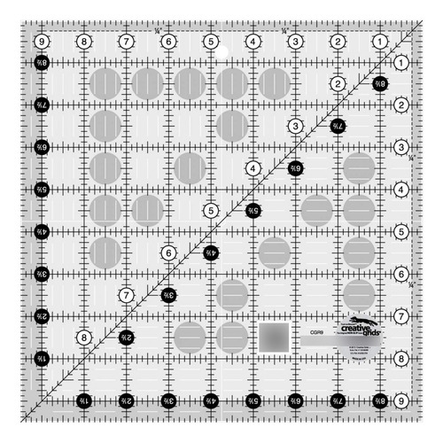 Creative Grids Regla Edredon Cuadrada 8.7 In Cgr9