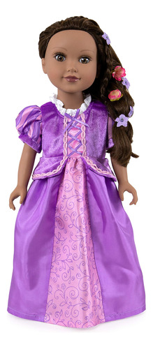 Little Adventures Rapunzel Vestido De Mueca Princesa