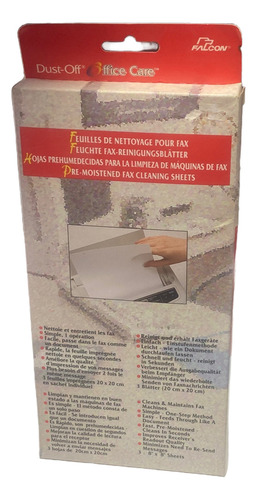 Hoja Húmeda Limpieza De Toma Papel Fax / Impresora Láser