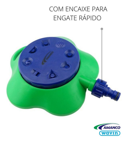 Imagem 2 de 5 de Aspersor De Base Amanco 8 Jatos 8x 1