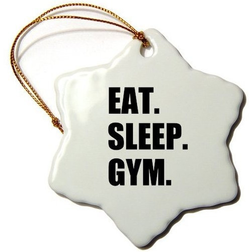 Orn_180409_1 Eat Sleep Gym Text Regalo Para Hacer Ejerc...