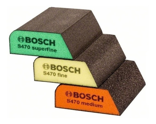  Lija Esponja Abrasiva Lavable Bosch 3 En 1 Medio Fino Super