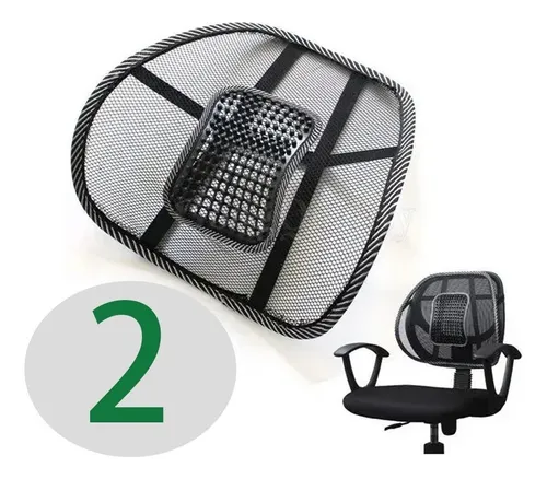Pack 2 Repaldo Auto Silla Oficina Postura Respaldo Lumbar